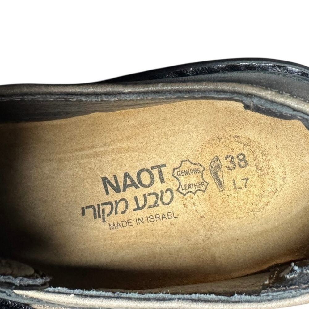 Naot Celesta Mary Jane Comfort Shoes Size EU 38 US 7–7.5 Black Gray Leather EUC - Picture 9 of 11